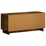 TV állvány 90 x 34.5 x 40 cm Füstös Tölgy Szerelt Fa 6