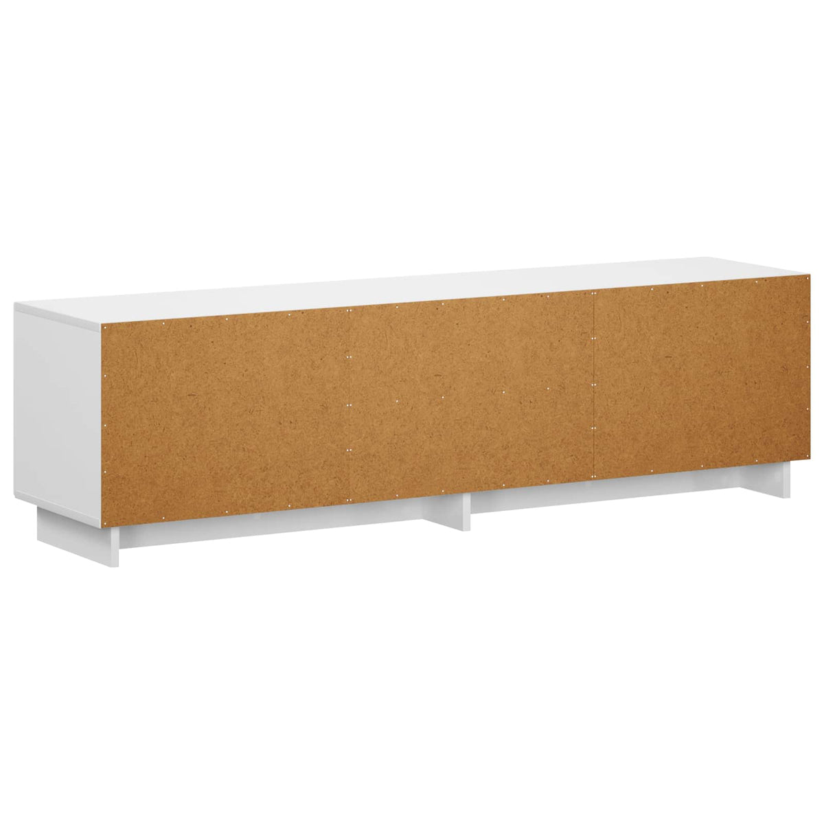 TV állvány 140 x 34,5 x 40 cm Magasfényű Fehér Szerelt Fa 6