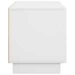 TV állvány 140 x 34,5 x 40 cm Magasfényű Fehér Szerelt Fa 5