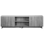TV állvány 140 x 34,5 x 40 cm Szürke Sonoma Szerelt Fa 4
