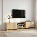 TV állvány 179.5 x 34.5 x 40 cm Sonoma Tölgy Szerelt Fa