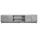 TV állvány 179.5 x 34.5 x 40 cm Betonszürke Szerelt Fa 4