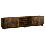 TV állvány 179.5 x 34.5 x 40 cm Füstös Tölgy Szerelt Fa 2