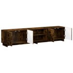 TV állvány 179.5 x 34.5 x 40 cm Füstös Tölgy Szerelt Fa 3
