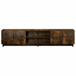 TV állvány 179.5 x 34.5 x 40 cm Füstös Tölgy Szerelt Fa 4
