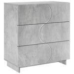 Tálalószekrény Betonszürke 70 x 38 x 75 cm Szerelt Fa 2