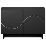 TV állvány 60 x 34,5 x 40 cm Fekete Szerelt Fa 4