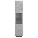 Fürdőszobaszekrény Betonszürke 36,5 x 38 x 180 cm Szerelt Fa 4