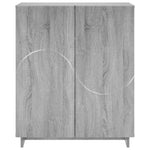 Cipősszekrény 73 x 38 x 87,5 cm Szerelt Fa Szürke Sonoma 4