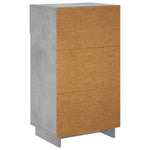 Cipősszekrény 48 x 38 x 87,5 cm Szerelt fa Betonszürke 6