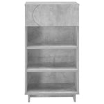 Cipősszekrény 48 x 38 x 87,5 cm Szerelt fa Betonszürke 4