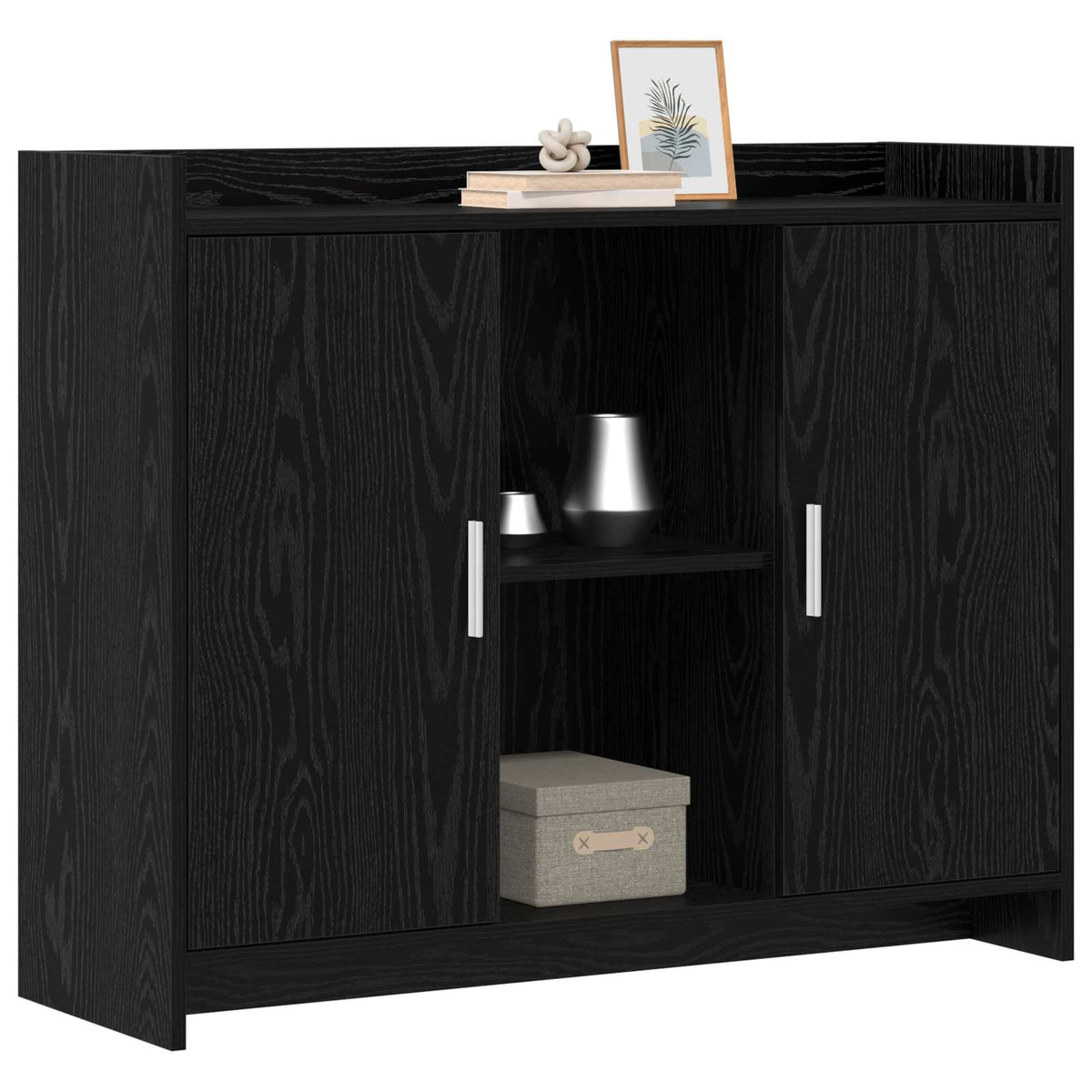 Széf Black Oak 98,5 x 33 x 80 cm Szerelt Fa 3