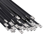 Kábel kötél 250 db 4,6 x 350 mm Fekete 2