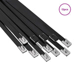 Kábel kötél 12 db 7,9 x 600 mm Fekete 3