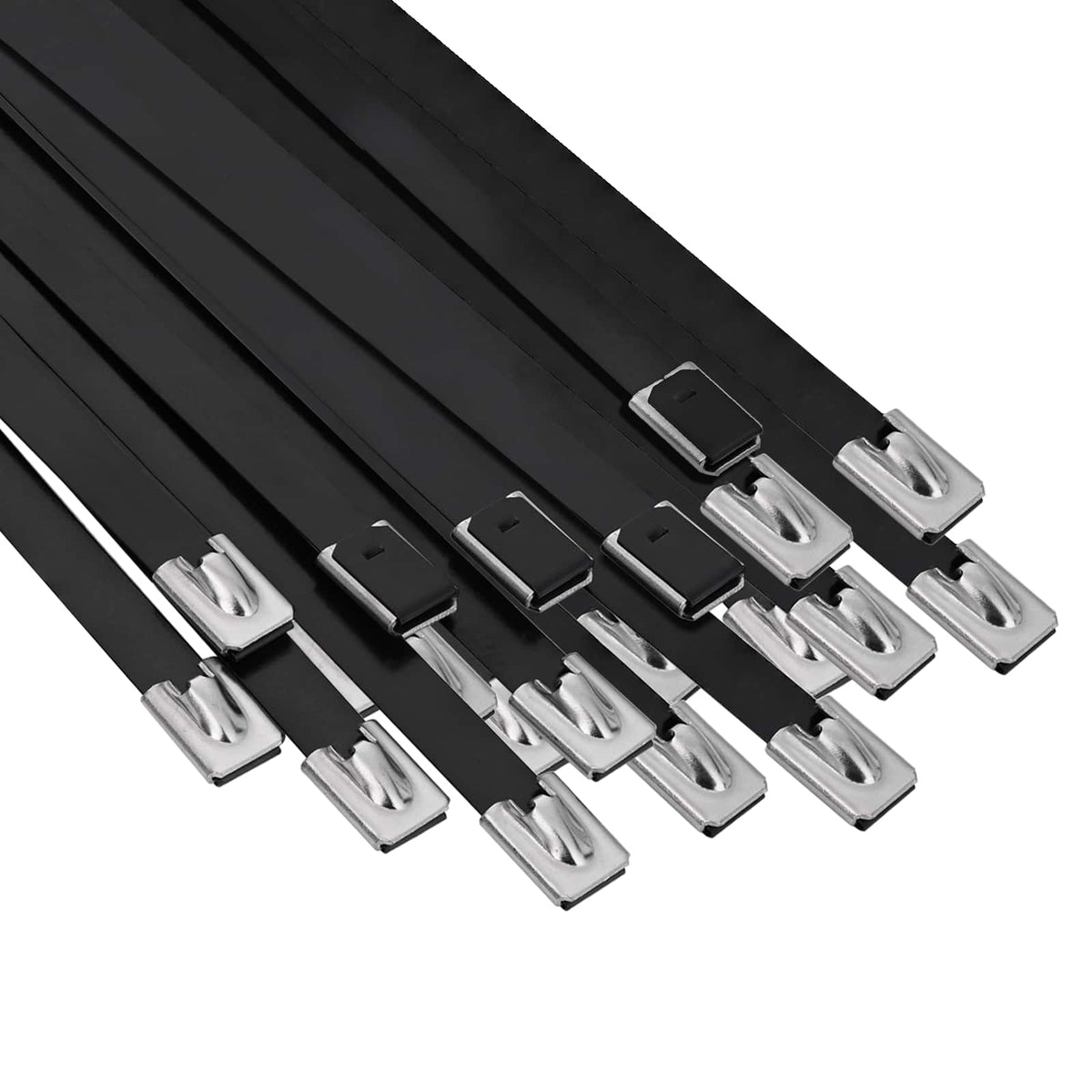 Kábel kötél 50 db 7,9 x 800 mm Fekete 2