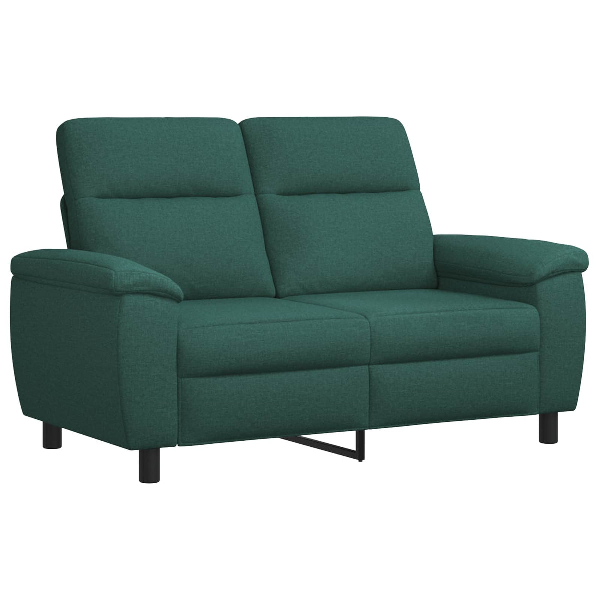 Kanapé Szett 2 pcs Sötétzöld Szövet 4