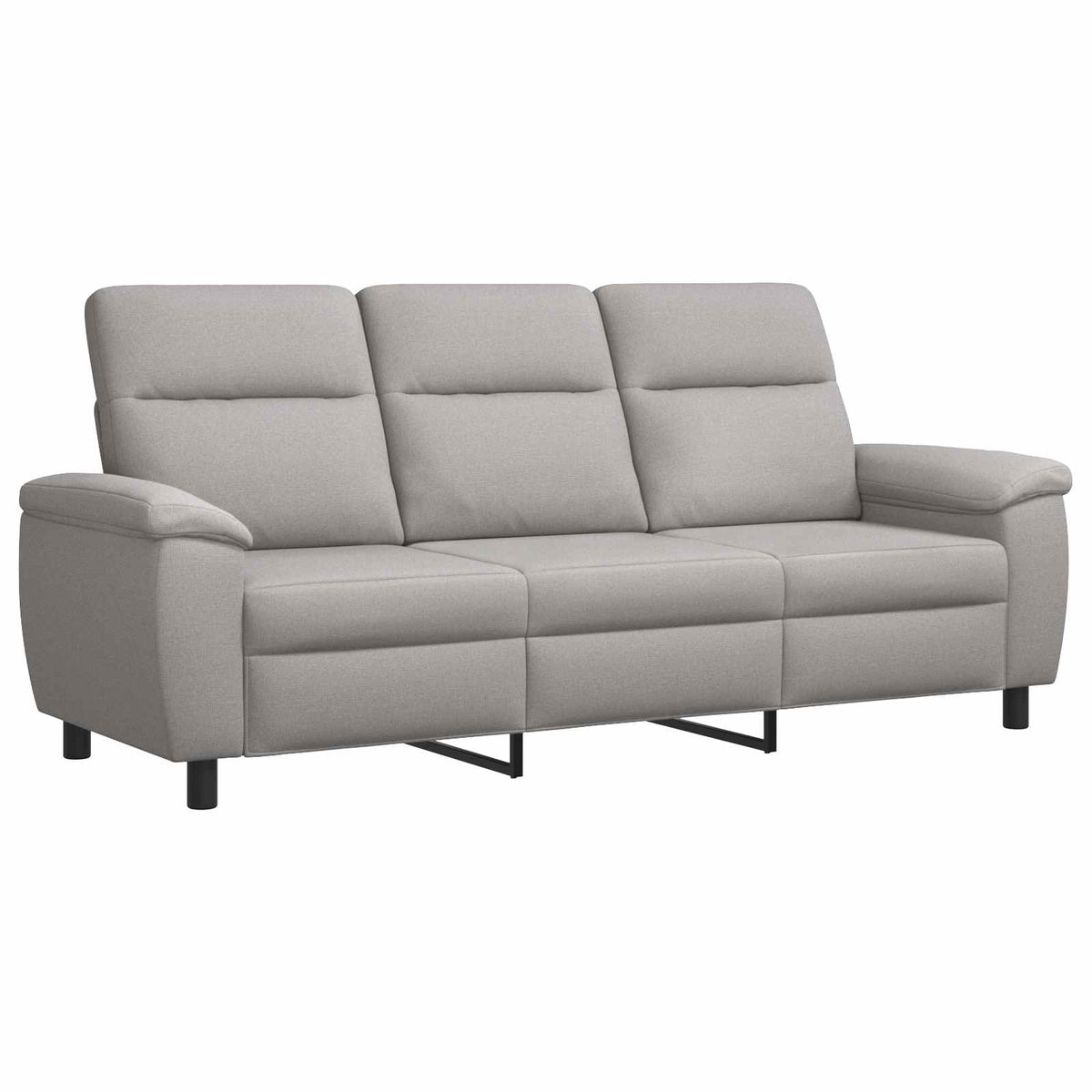 Kanapé Szett 2 pcs Felhőszürke Szövet 4