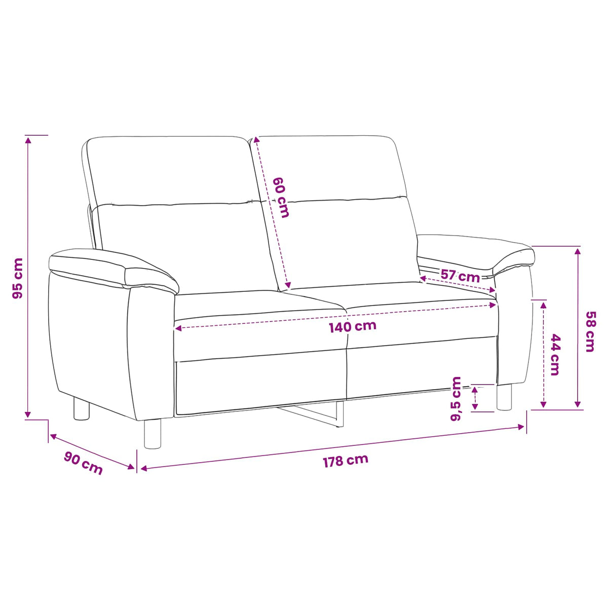 Kanapé Katonai zöld 178 x 90 x 95 cm Műsuede Bőr 9