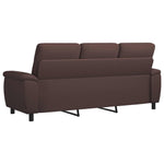 Kanapé Sötét Barna 214 x 90 x 95 cm Szövet 5