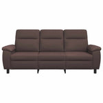 Kanapé Sötét Barna 214 x 90 x 95 cm Szövet 3