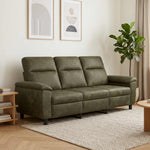 Kanapé Katonai zöld 214 x 90 x 95 cm Műsuede Bőr