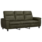 Kanapé Katonai zöld 214 x 90 x 95 cm Műsuede Bőr 2