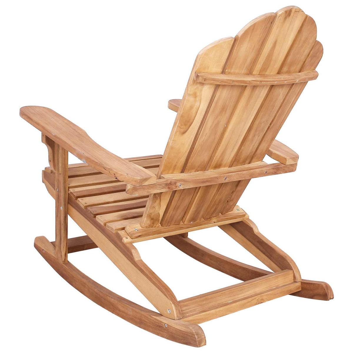Kerti Adirondack hintaszék Természetes Tömör tíkfa 5