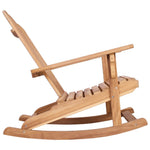 Kerti Adirondack hintaszék Természetes Tömör tíkfa 4