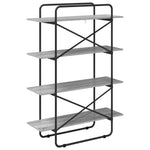 Könyvespolc 4 szintes 100 x 35 x 140 cm PB Szürke Sonoma 5