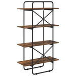 Könyvespolc 4 szintes 80 x 35 x 140 cm PB Füstös Tölgy 5