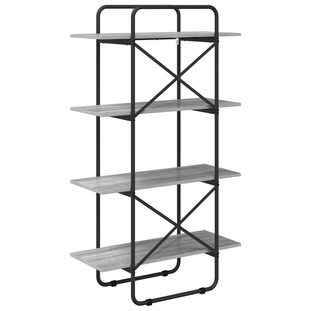 Könyvespolc 4 szintes 80 x 35 x 140 cm PB Szürke Sonoma 5