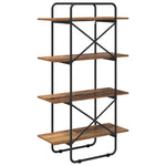 Könyvespolc 4 szintes 80 x 35 x 140 cm PB Tölgyfa 5