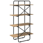 Könyvespolc 4 szintes 60 x 35 x 140 cm PB Kézműves Tölgy 5