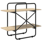 Könyvespolc 2 szintes 60 x 35 x 70 cm PB Sonoma Tölgy 5