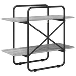 Könyvespolc 2 szintes 60 x 35 x 70 cm PB Szürke Sonoma 5