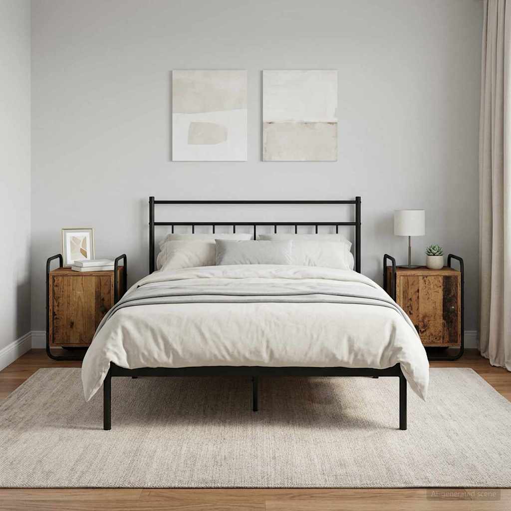 Éjjeliszekrény 2 db Antik Fa 35 x 36,5 x 50 cm Szerelt Fa