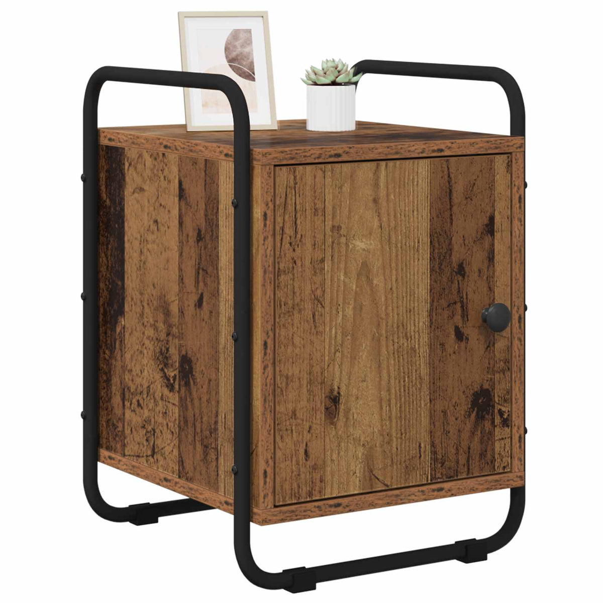 Éjjeliszekrény 2 db Antik Fa 35 x 36,5 x 50 cm Szerelt Fa 3
