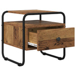 Éjjeliszekrény 2 db Antik Fa 40 x 39,5 x 40 cm Szerelt Fa 4