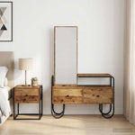 Öltözködőasztal fiókkal Antik Fa 100 x 36,5 x 136 cm Szerelt Fa