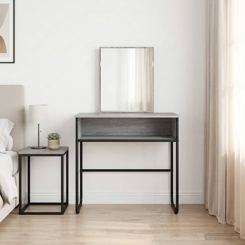 Öltözködőasztal Szürke Sonoma 81 x 40 x 131 cm Szerelt Fa