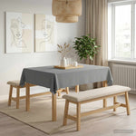Asztal Terítő 5 db Világosszürke 140 x 160 cm Poliészter