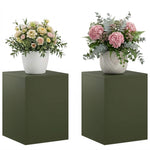 Növényállvány 2 pcs Olajzöld 30 x 30 x 40 cm Acél 3