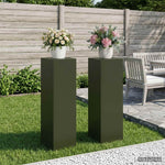 Növényállvány 2 pcs Olajzöld 30 x 30 x 100 cm Acél