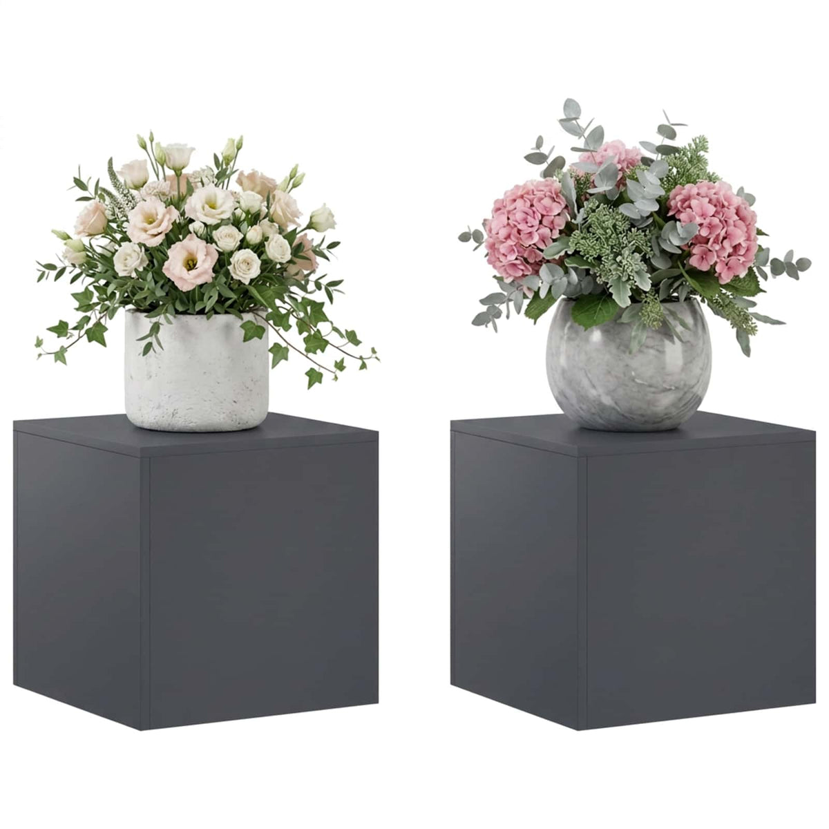 Növényállvány 2 pcs Antracitszürke 40 x 40 x 40 cm 3
