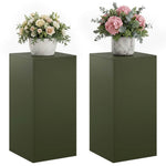 Növényállvány 2 pcs Olajzöld 40 x 40 x 80 cm Acél 3