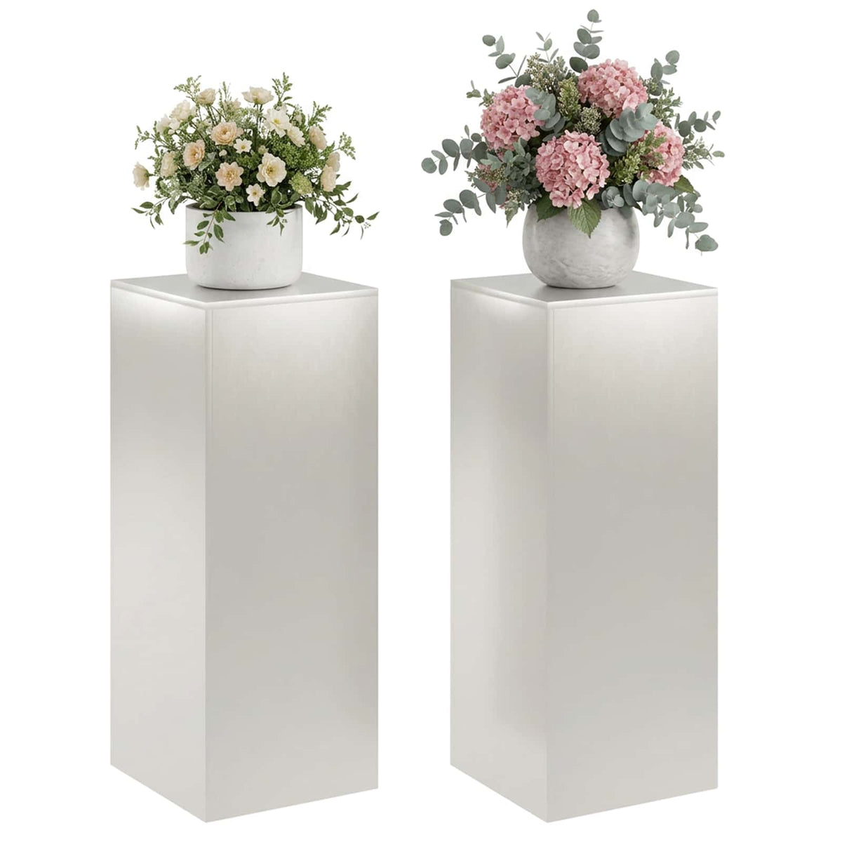 Növényállvány 2 pcs Ezüst 40 x 40 x 100 cm Acél 3