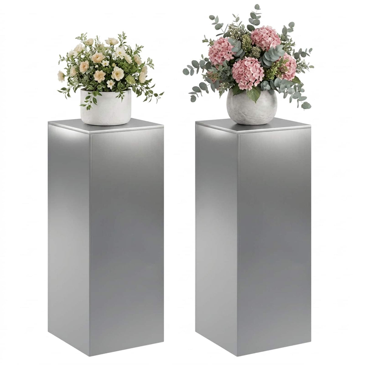 Növényállvány 2 pcs Ezüst 40 x 40 x 100 cm Rozsdamentes Acél 3