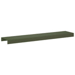 Kerti takaróprofil 10 db 100 x 20 x 5 cm Acél Olajzöld 5