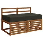 Ülőpárna SOEST 100% poliészter Antracitszürke 120 x 80 x 15 cm 3