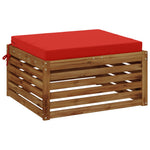 1 darabos ülőpárna SOEST 100% poliészter Piros 60 x 60 x 7 cm 3
